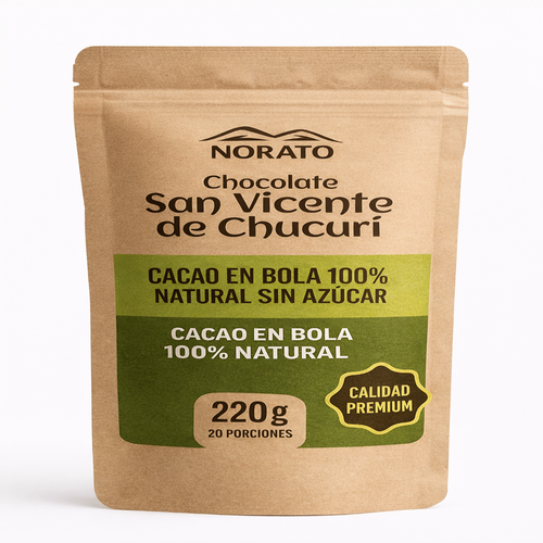 Cacao Orgánico en Bola - Norato x220g