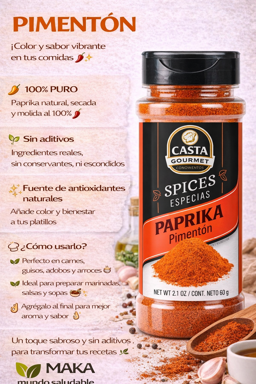 Paprika - Casta Gourmet x60g