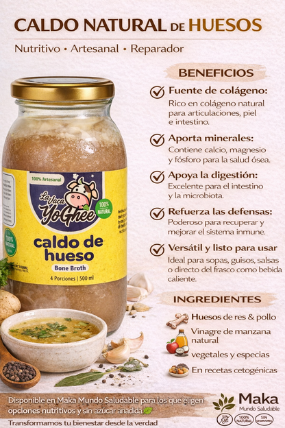 Caldo de Hueso - La Vaca Yoguee