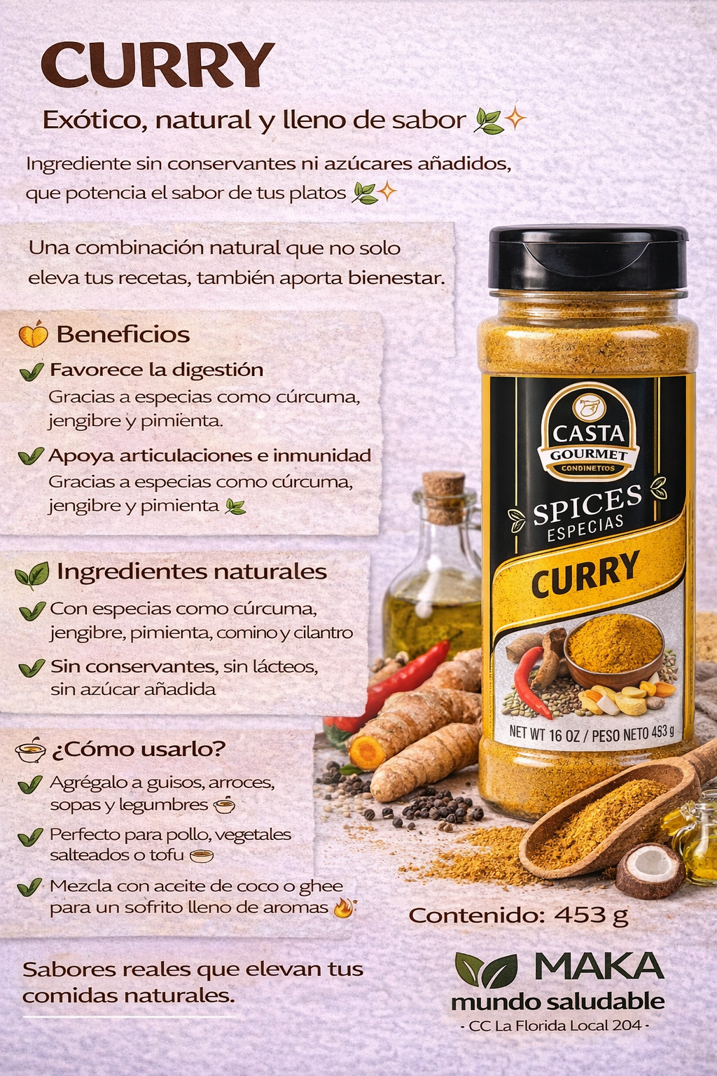 Curry - Casta Gourmet x453gr