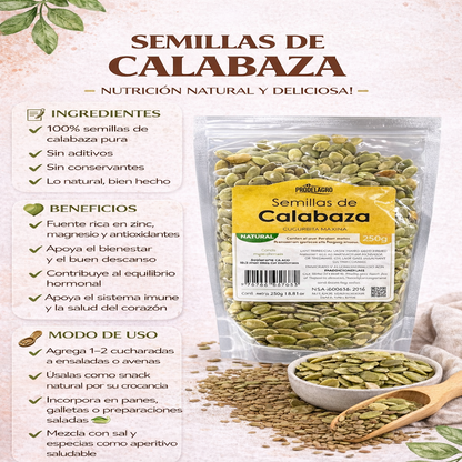 Semillas De Calabaza - Prodelagro