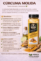 Cúrcuma Molida -Casta Gourmet x453gr