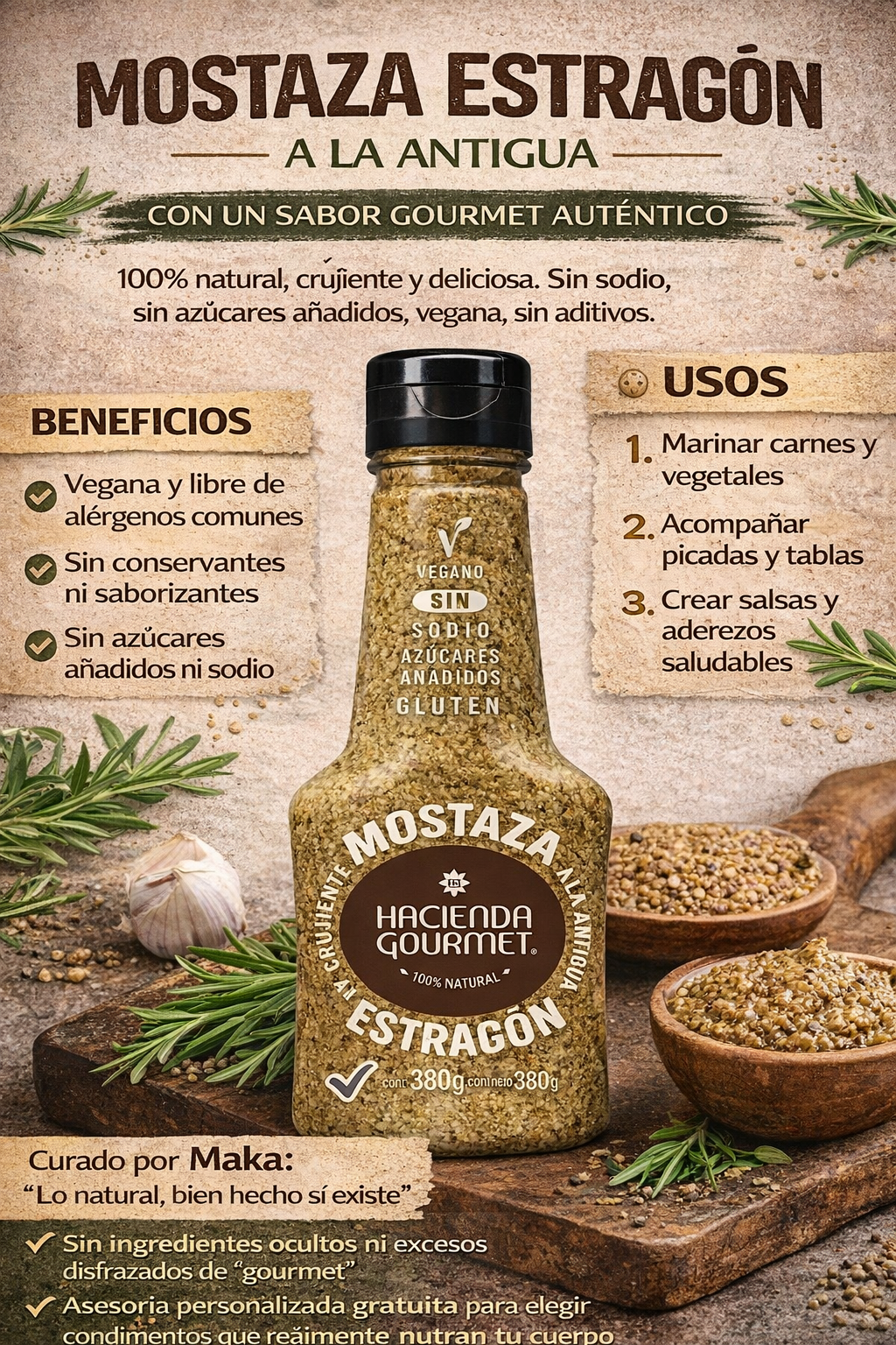 Mostaza Clásica - Hacienda Gourmet x380gr