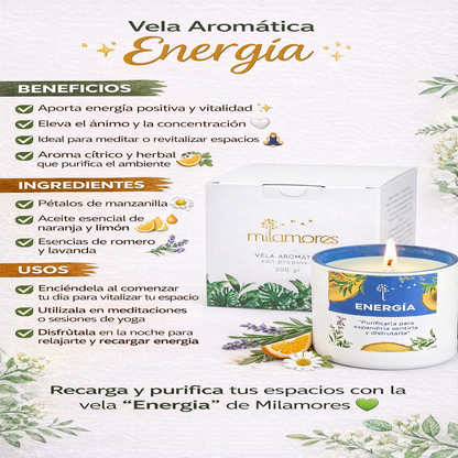 Vela Aromática - Milamores x200g