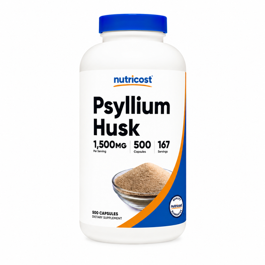 Psyllium Husk Nutricost -500 CAP 1500 Mg