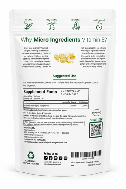 Vitamiba E 240 caps MicroIngredients