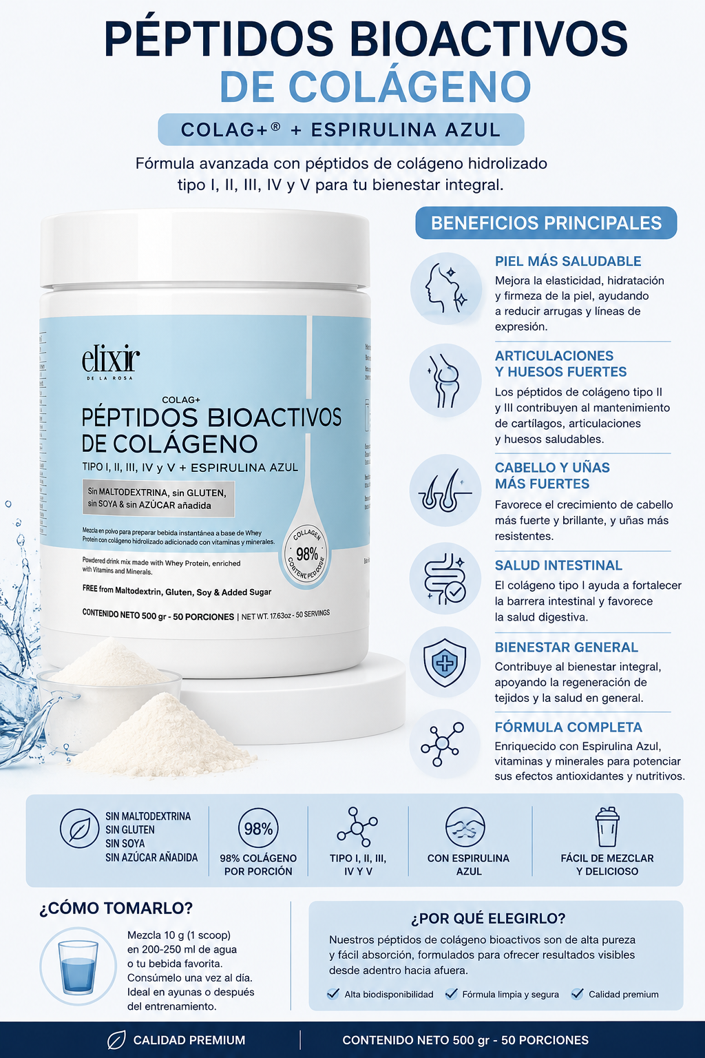 Peptidos Bioactivos de Colagano - Elixir