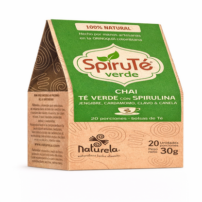 Spiruté Verde Con Spirulina 20UND - Naturela x30g