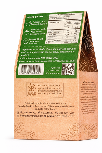 Spiruté Verde Con Spirulina 20UND - Naturela x30g