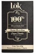 Barra De Chocolate 100% Cacao - Lok x60g