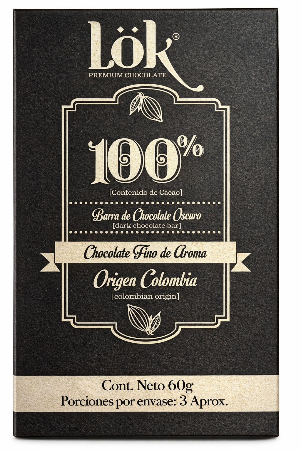 Barra De Chocolate 100% Cacao - Lok x60g
