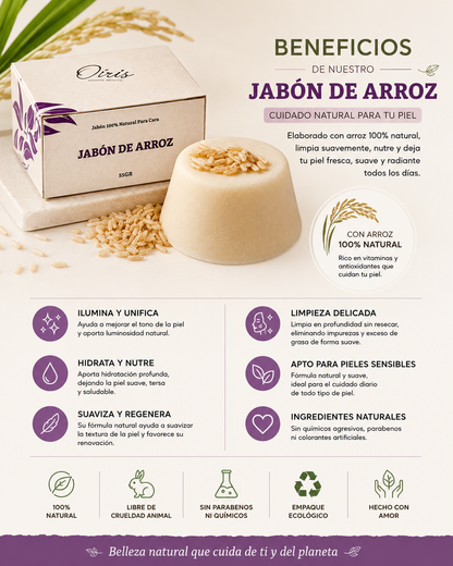 Jabon Facial de Arroz - OIRIS