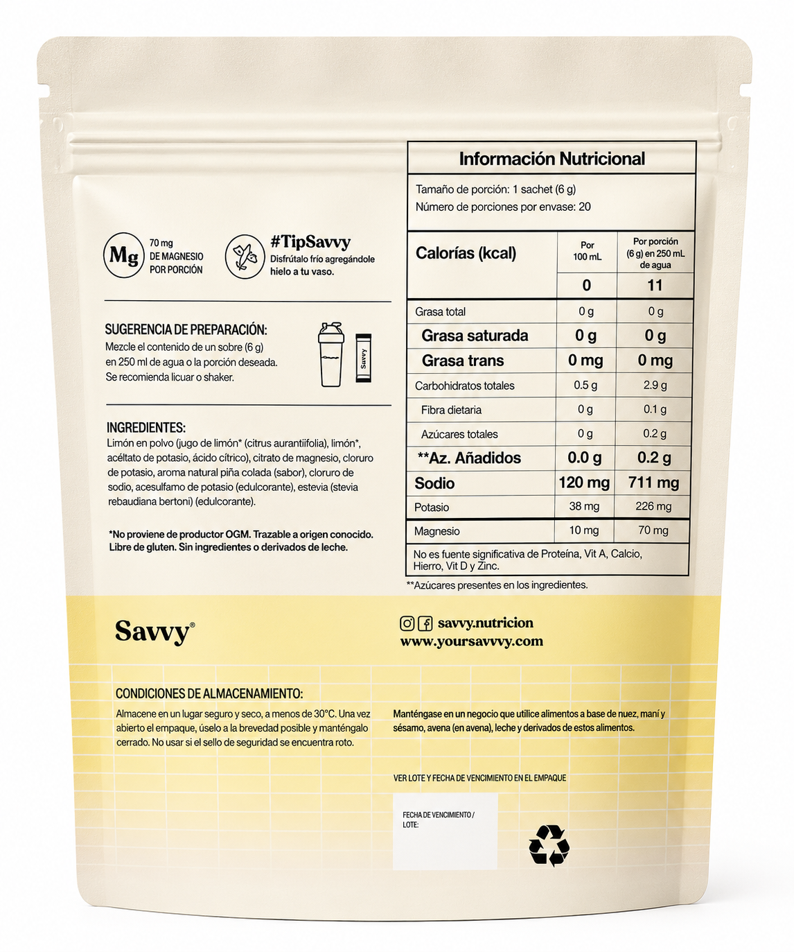 Sales minerales | Recharge - Savvy x120g