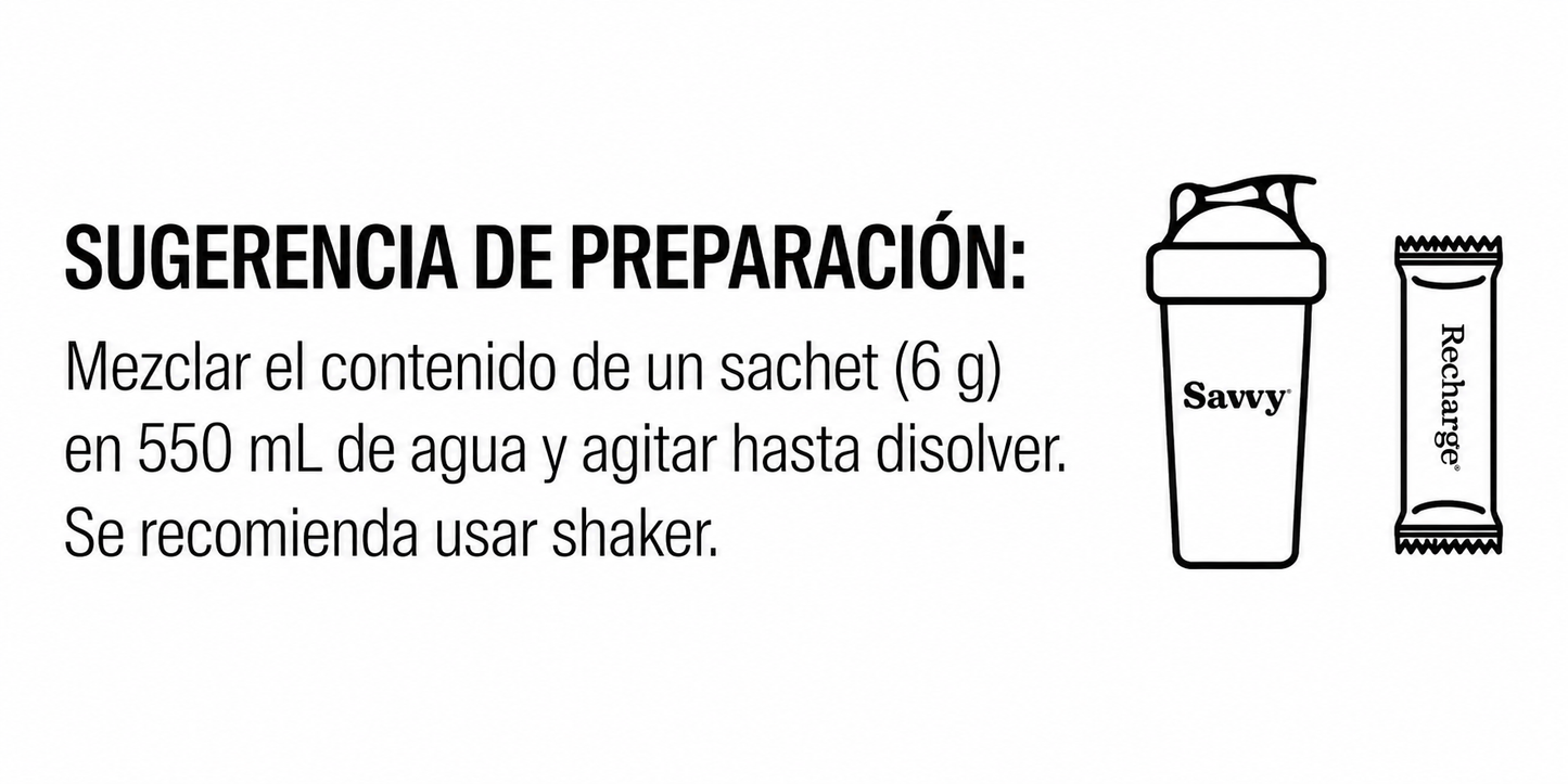 Sales minerales | Recharge - Savvy x120g