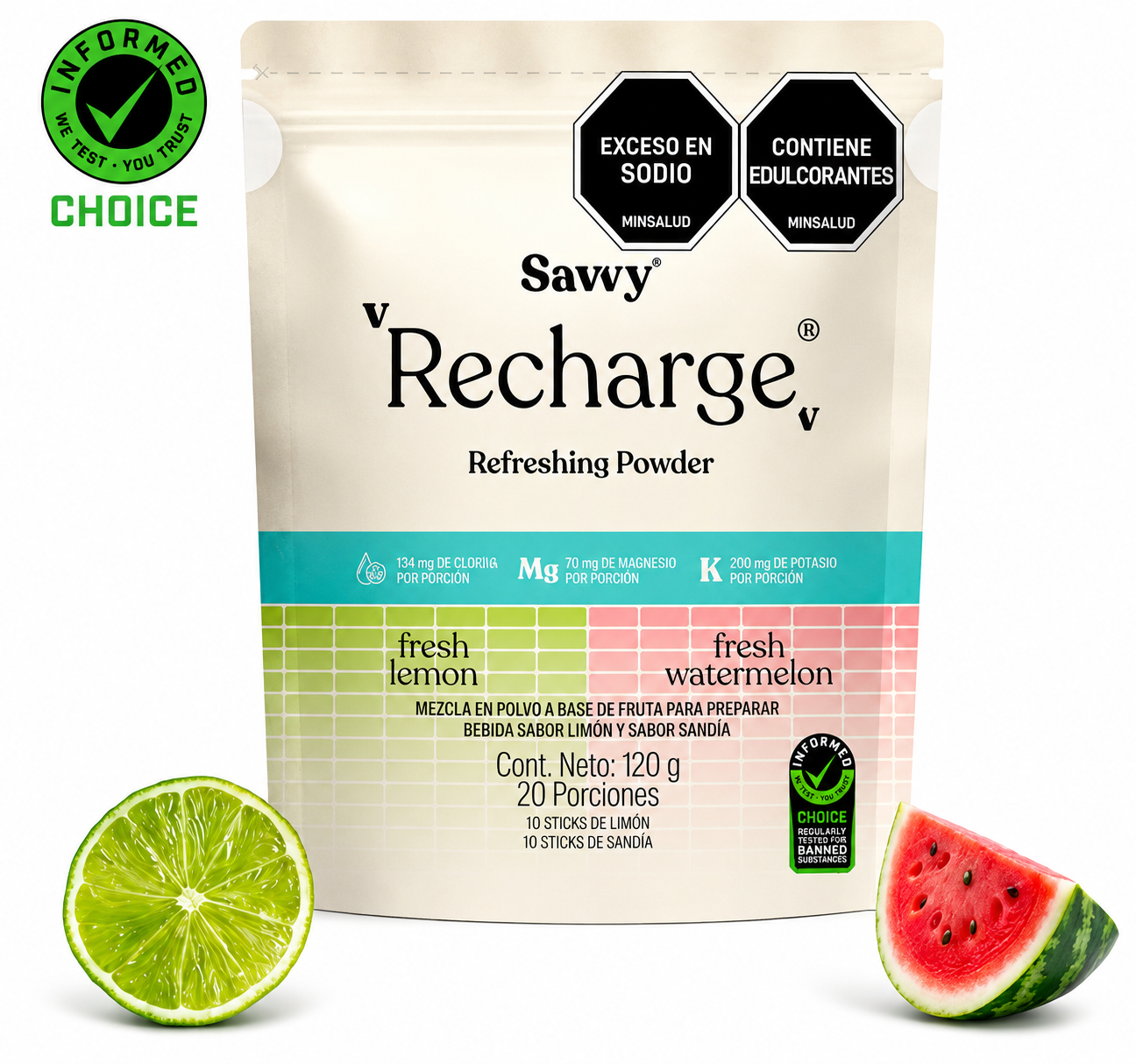 Sales minerales | Recharge - Savvy x120g