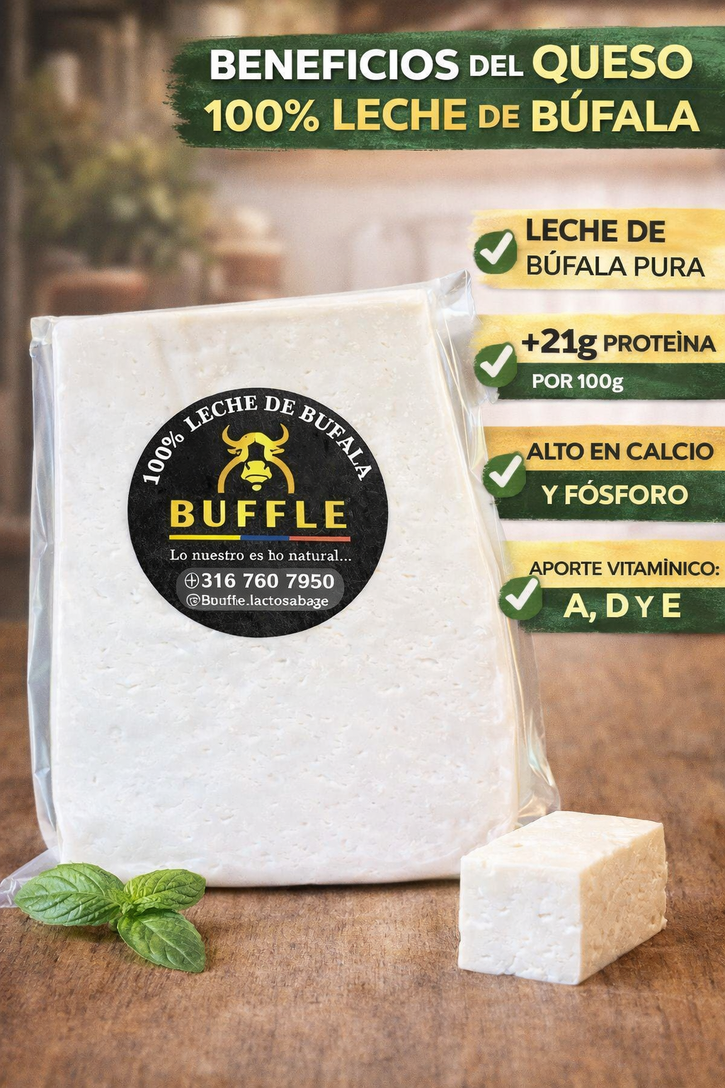 Queso de Búfala - Buffle x250gr