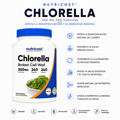 Chlorella Nutricost - 240caps