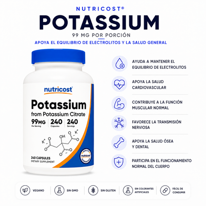 Potassium Citrate Nutricost - 240caps