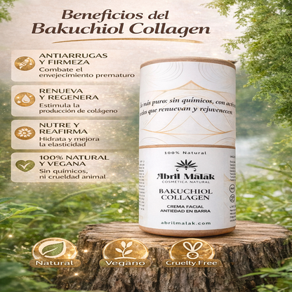 Crema Facial Antiedad en Barra - Abril Malak x70g
