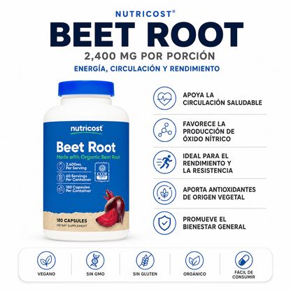 Beet Root Nutricost - 180caps