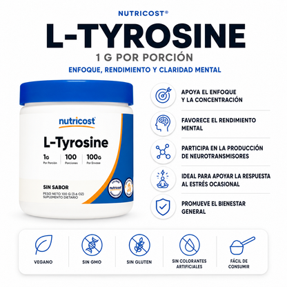 L-Tyrosine Nutricost - 100g