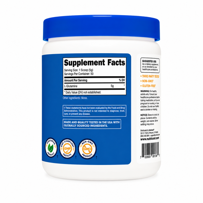 L-Glutamine en polvo - Nutricost x250g