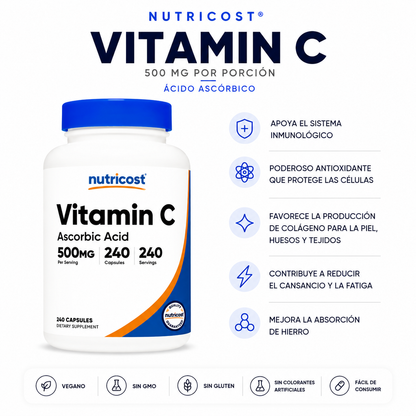 Vitamin C Nutricost - 240caps