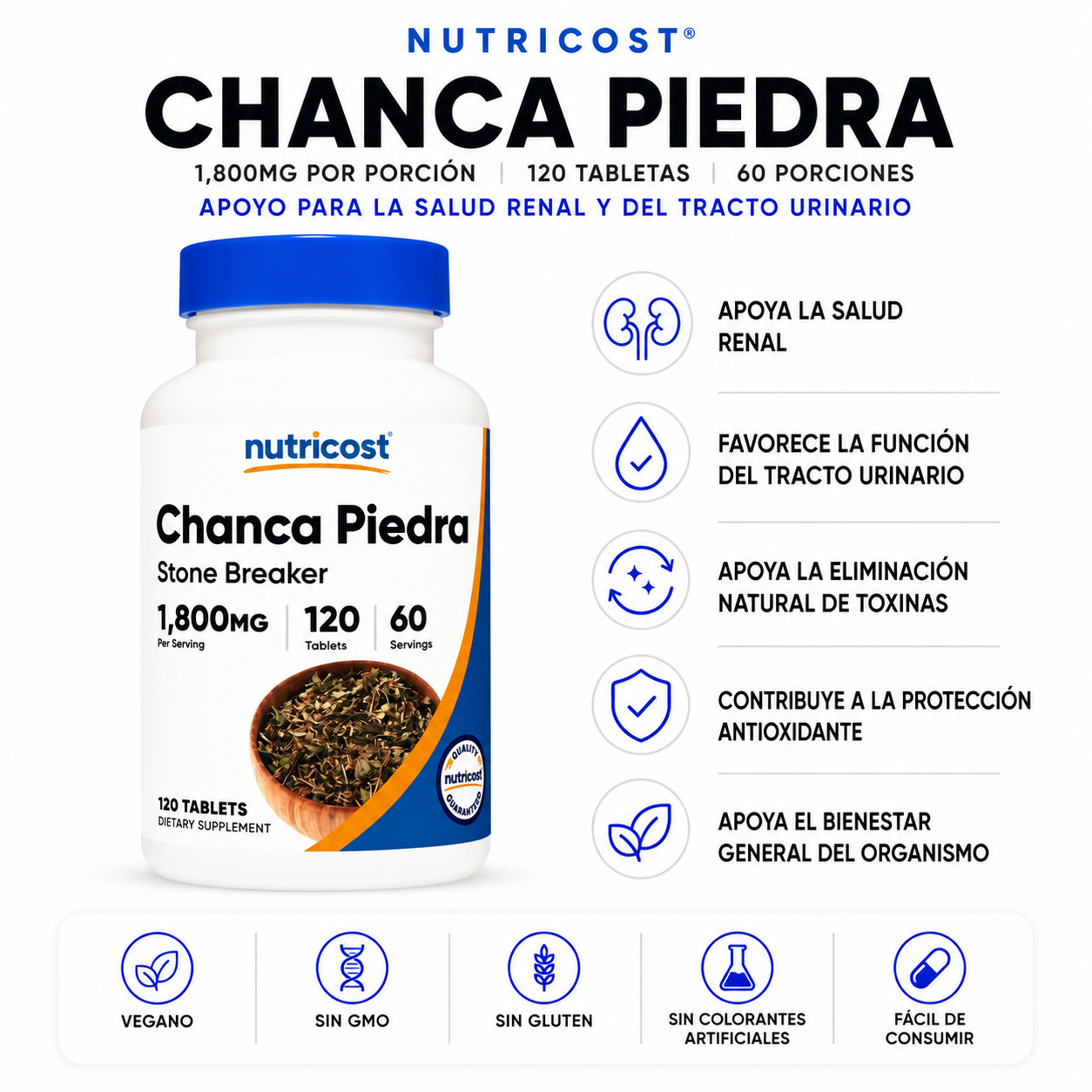 Chanca Piedra Nutricost - 120caps