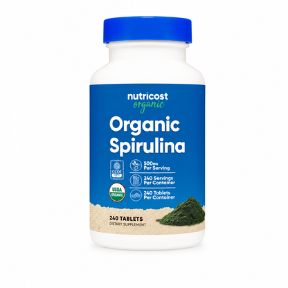 Organic Spirulina Nutricost - 240caps
