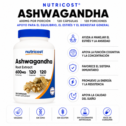 Ashwagandha Nutricost - 120cap
