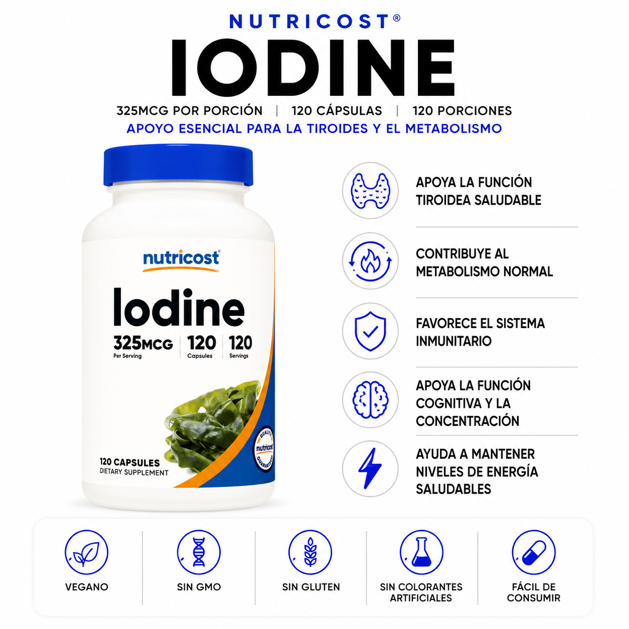 Iodine Nutricost - 120cap