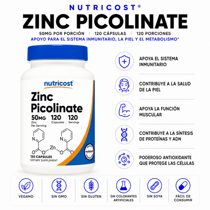Zinc Picolinate Nutricost - 120cap