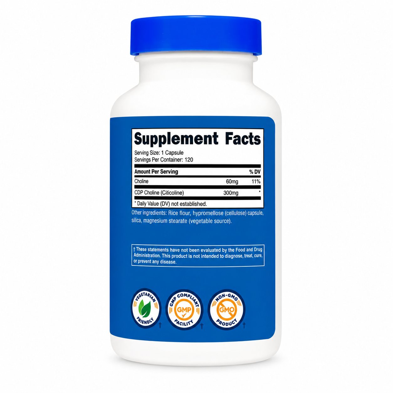 CDP Choline Nutricost - 120caps