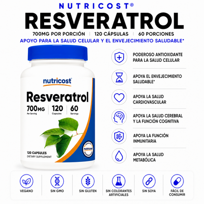 Resveratrol Nutricost - 120cap