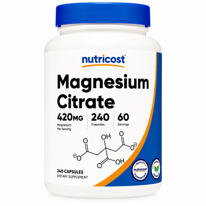 Citrato de Magnesio Nutricost - 240cap
