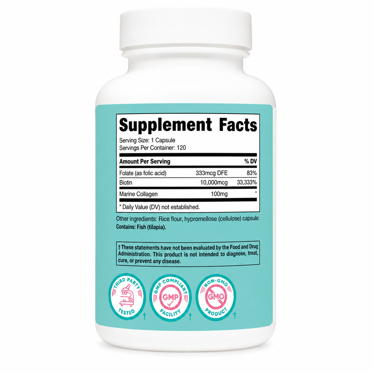 Biotina Para Mujeres Nutricost - 120cap