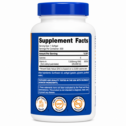 Vitamin A Nutricost - 500caps