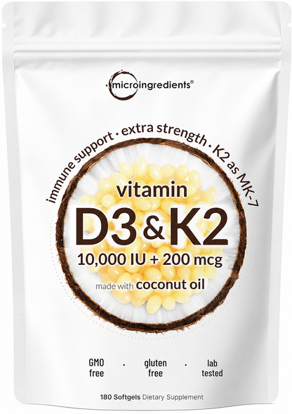 Vitamina d3 + k2 - MicroIngredients x150caps