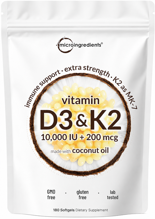 Vitamina d3 + k2 - MicroIngredients x150caps