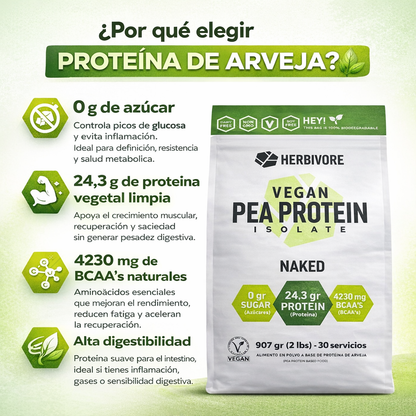 Proteína Vegana - HERBIVORE x2Lbs
