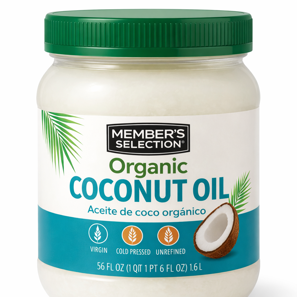 Aceite Coco Orgánico - Member´s Selection x1.65L