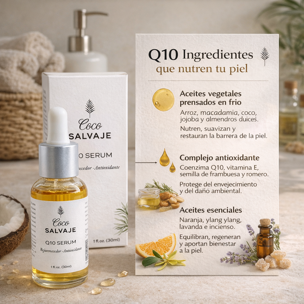 Sérum Facial Q10- Coco Salvaje x30ml