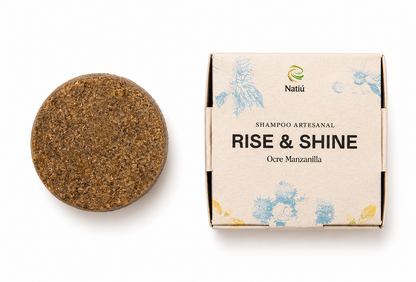 Shampoo Sólido Rise & Shine Ocre Manzanilla - OIRIS (NATIU)
