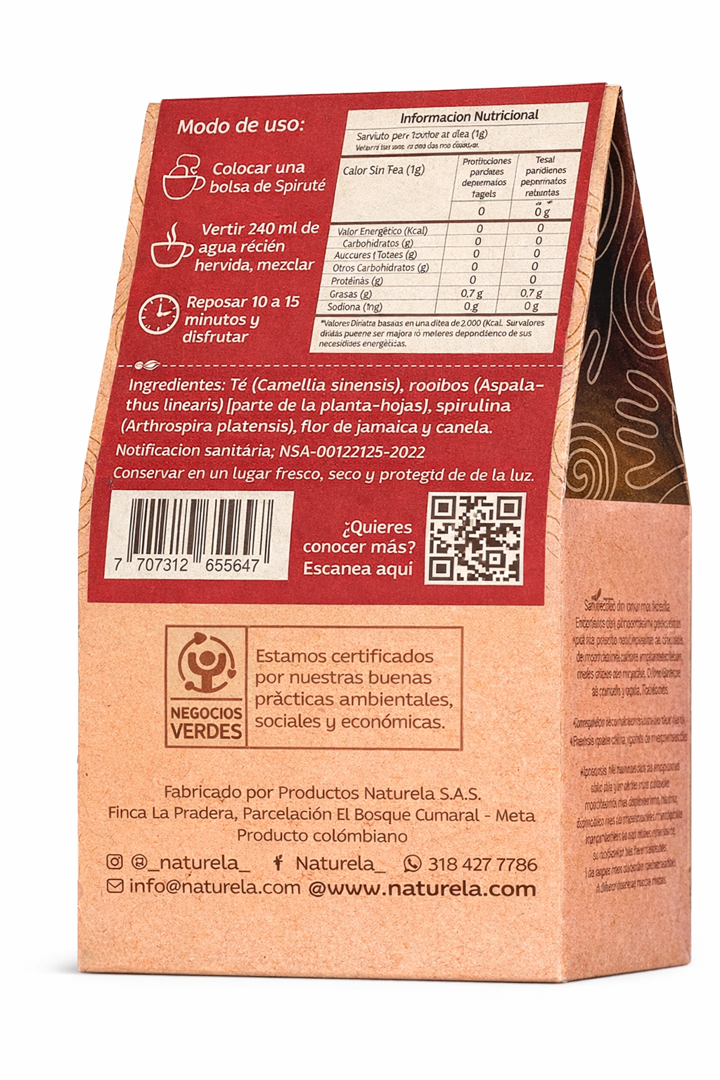 Spiruté Rooibos - Naturela x30g