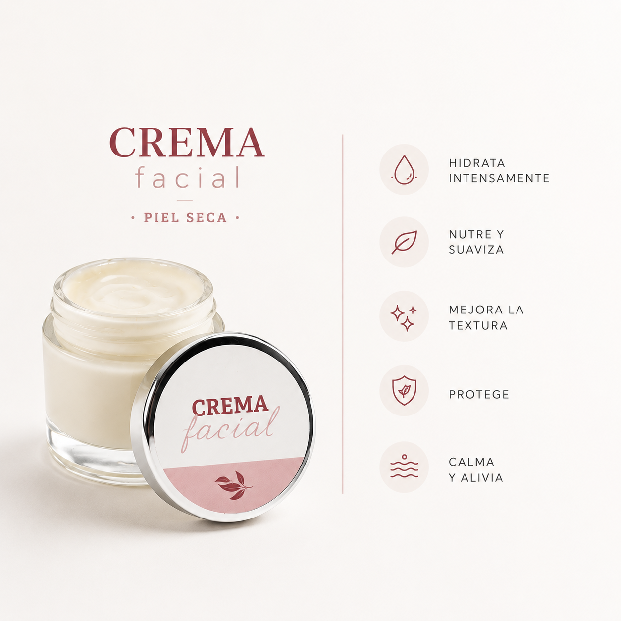 Crema facial piel seca Oiris -40 ml