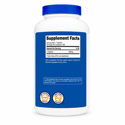 L-Arginina Nutricost - 300caps