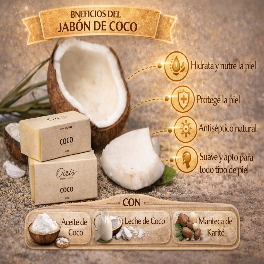 Jabón de coco - Oiris x90g