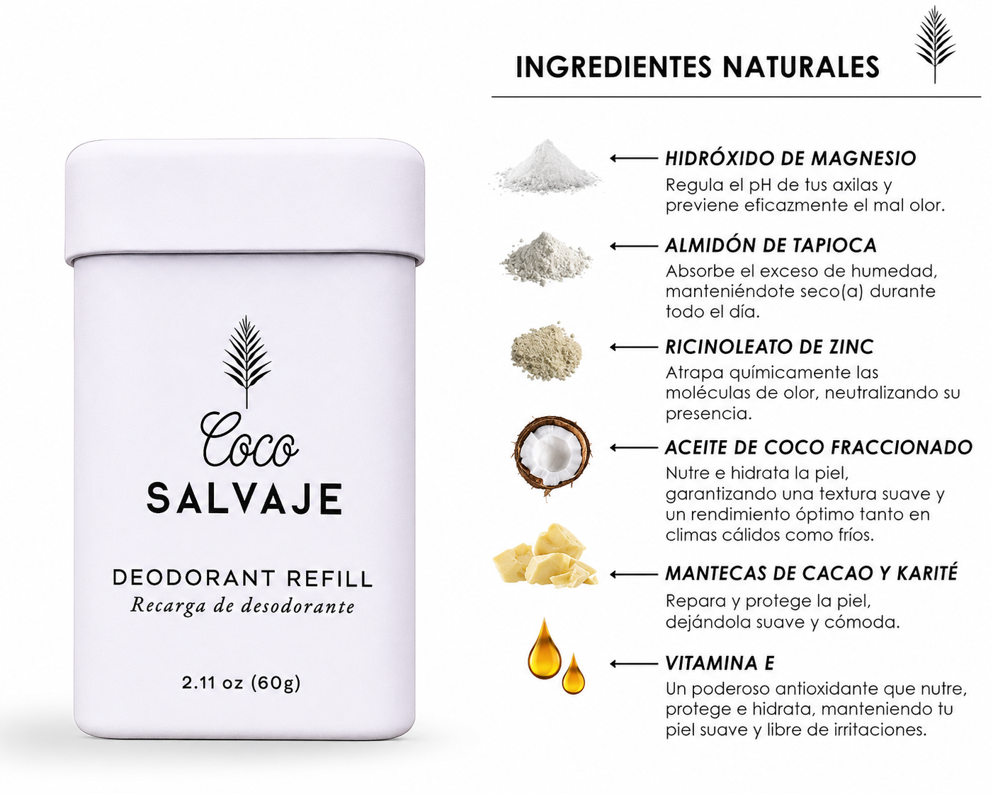 Desodorante Natural Galerazamba - Coco Salvaje