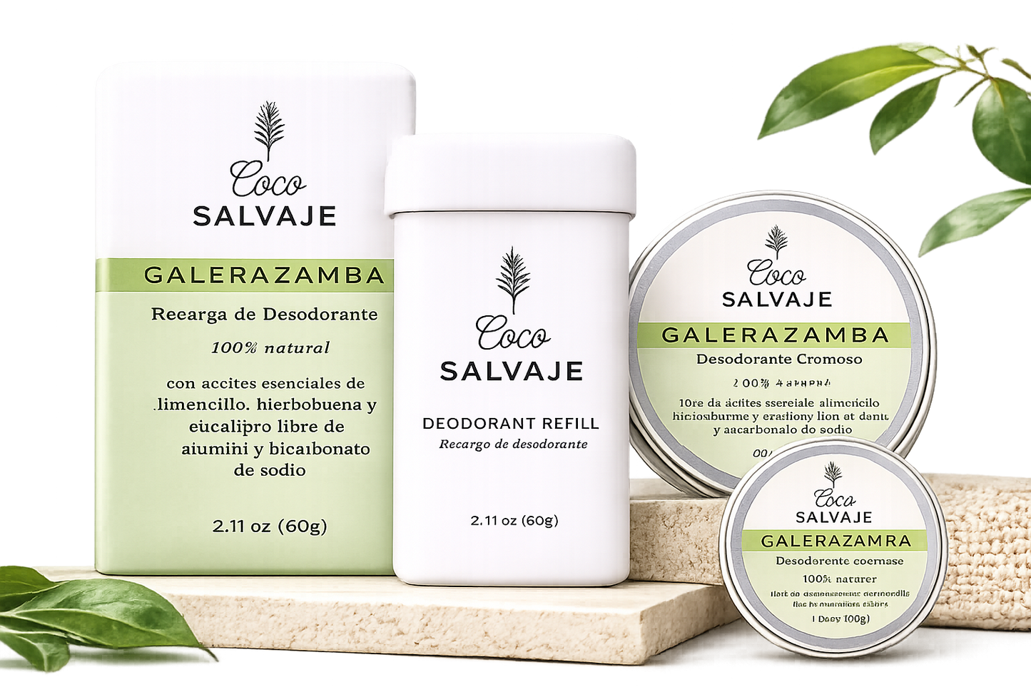 Desodorante Natural Galerazamba - Coco Salvaje