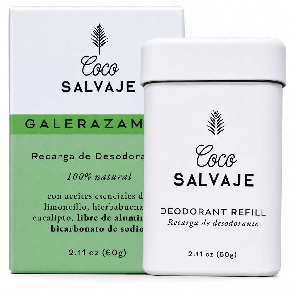 Desodorante Natural Galerazamba - Coco Salvaje